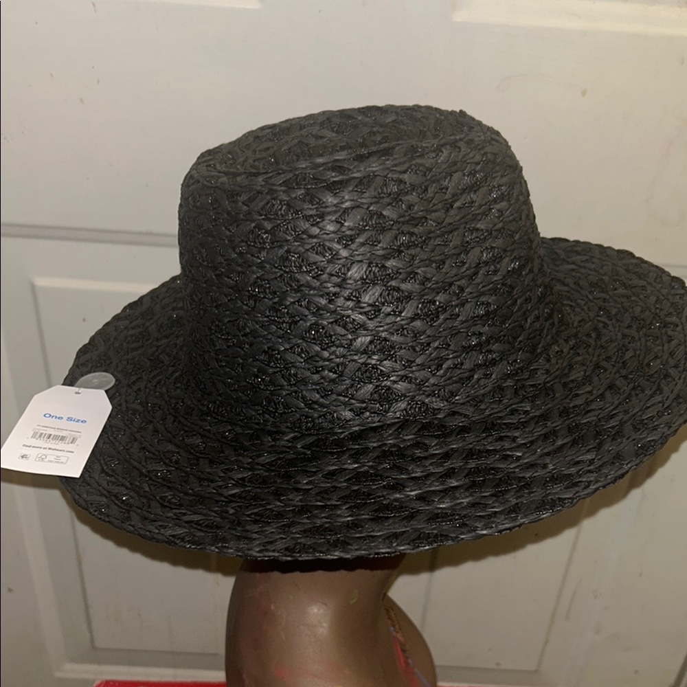 Black Woven Women's Hat